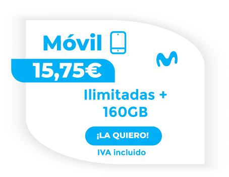 Tarifa movistar con Ilimitadas y 100gb por solo 12,75€